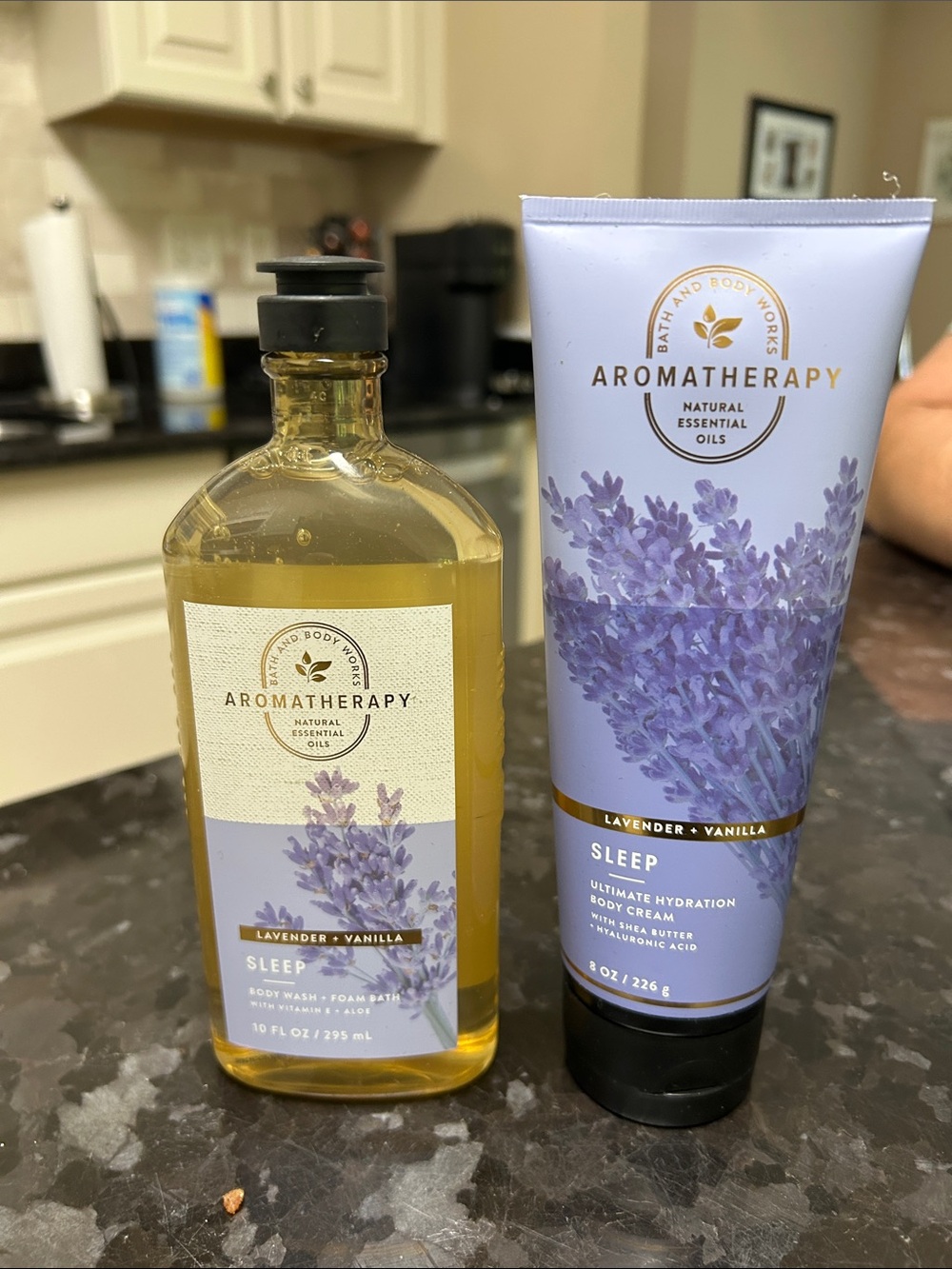 Aromatherapy natural lavender and vanilla